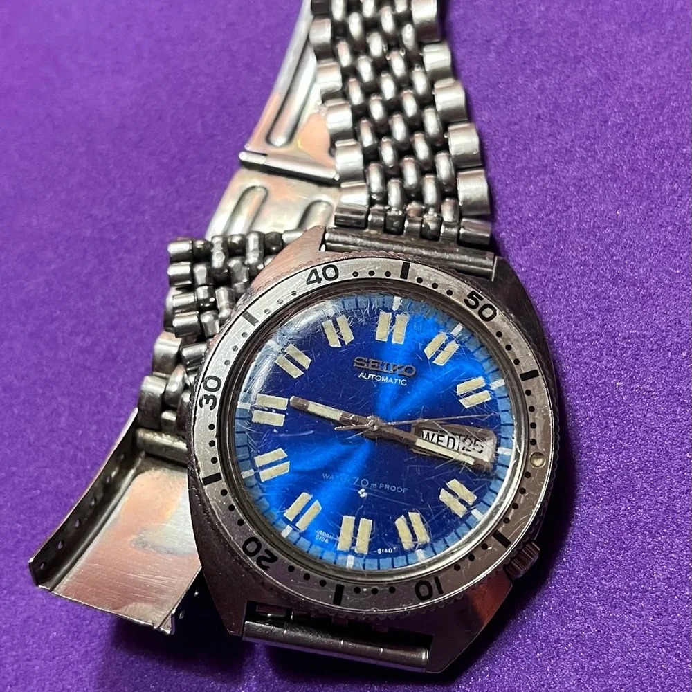 SEIKO 6106-8100 1ST SPORT DIVER Men's Watch Day Date